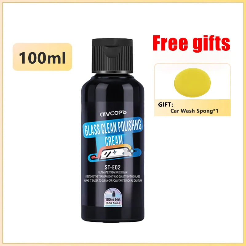 Car Glass Oil Film Remover Paste ST-E Auto Glass Film Coating Agent Anti-fog Glass Cleaner Windshield Polish  Auto Detailing