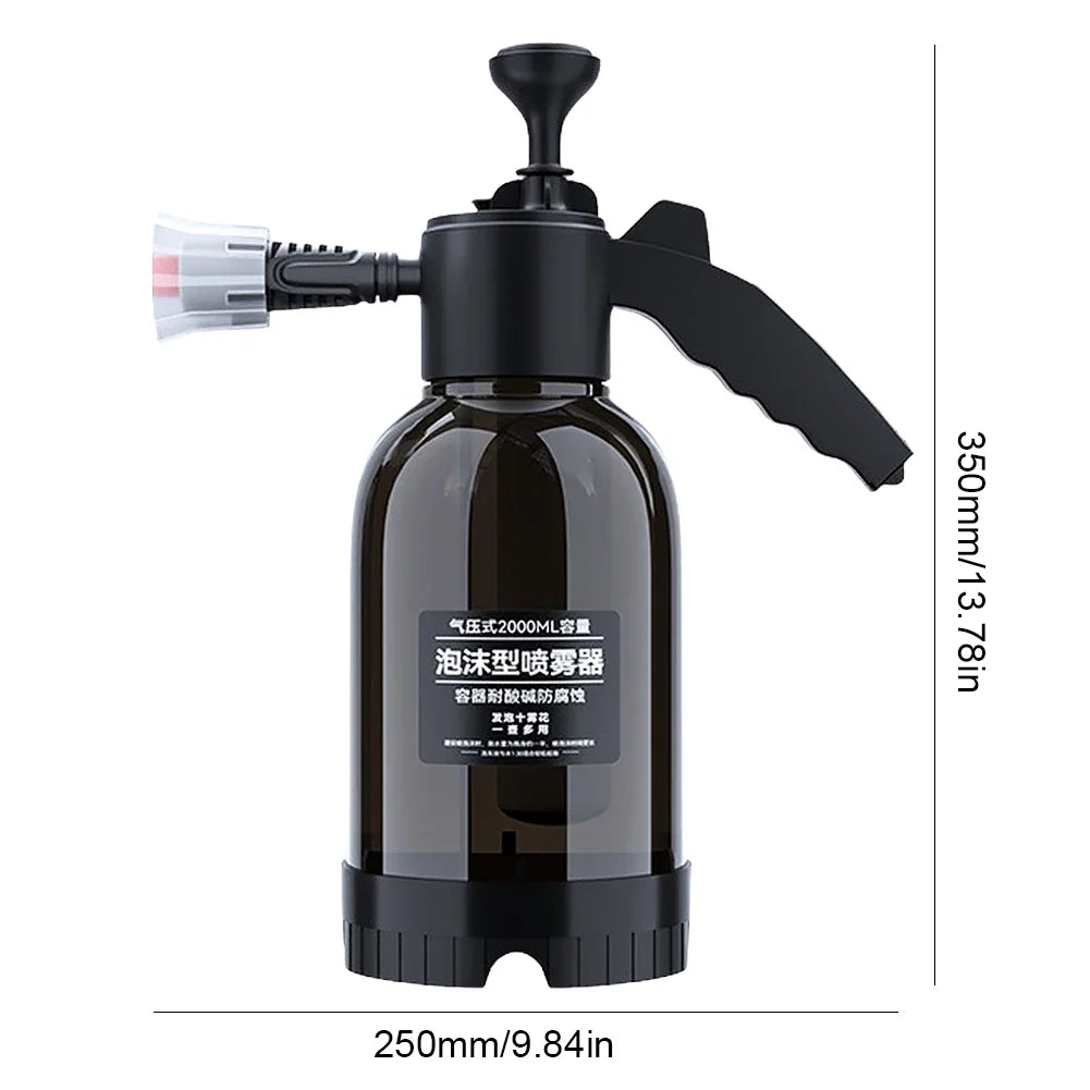 2L Foam sprayer Car Wash Handheld foam sprayer Pneumatic sprayer Plastic sterilized water bottle Car cleaning tool
