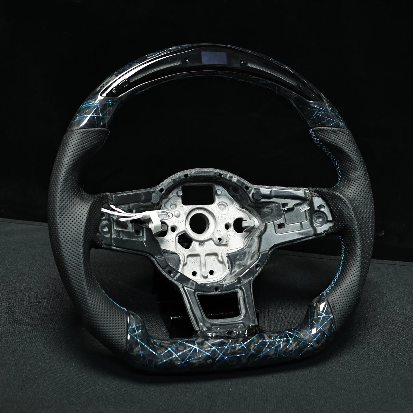 Fit For VW Carbon Fiber LED Steering Wheel Volkswagen Golf 7 MK7 Mk7.5 GTI Scirocco Polo GTS R Line  Customized Racing Wheel