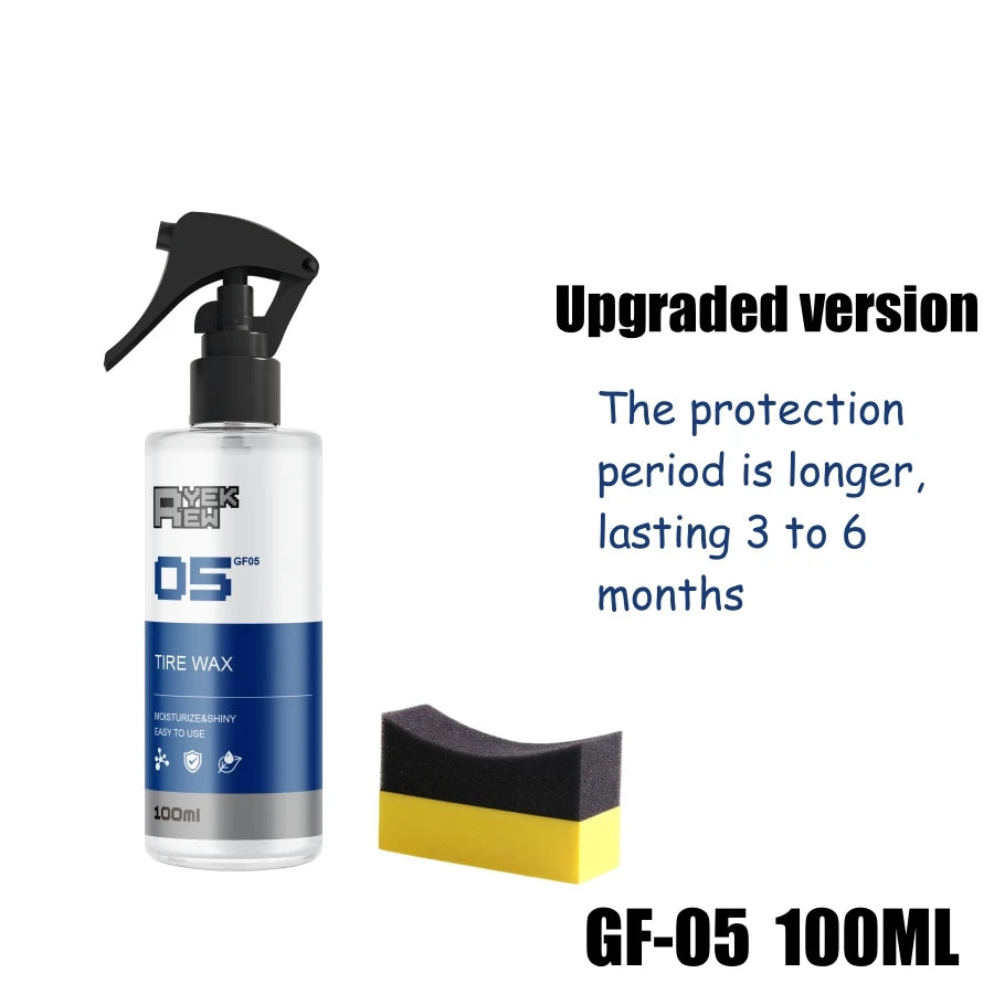 Tyre Gloss Tire Coating Spray Hydrophobic Sealant Wax For Car Wheel Auto Care Re-black Shine Chemistry Filler