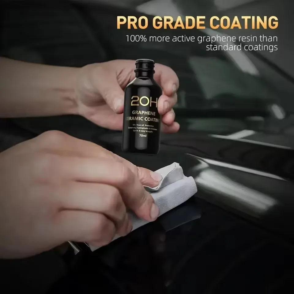 2025 Graphene Ceramic Coating 20H with Self Healing and UV Track Technology Car Detailing Professionals 10+ Years of Protection