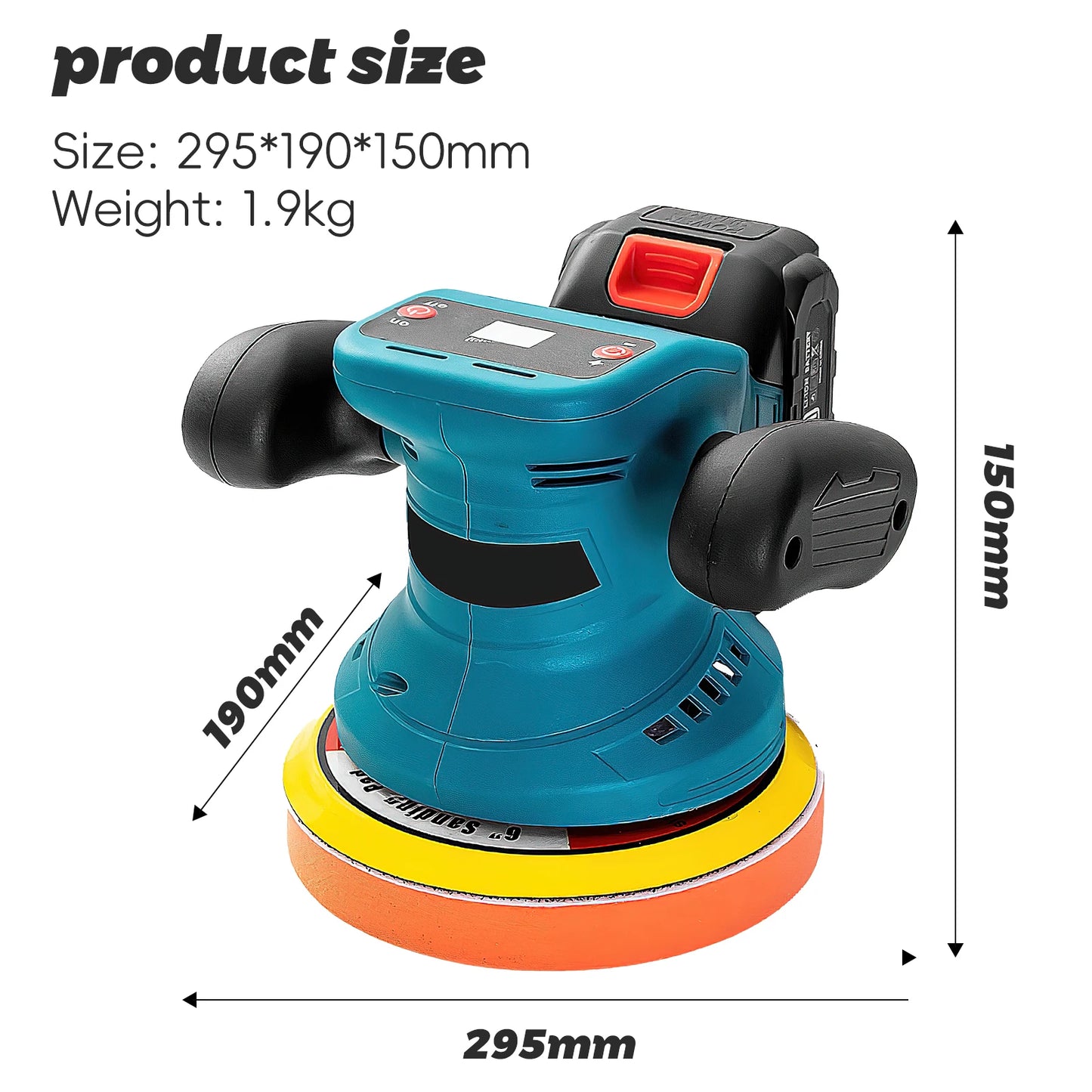 Car polishing machine 21V cordless polishing machine 480W car electric waxis maintenance wireless polishing machine