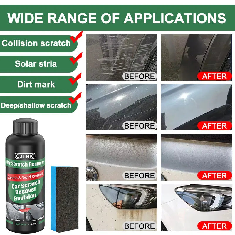 Car Scratch Remover Paint Care Tools Auto Swirl Remover Scratches Repair Polishing Auto Body Grinding Compound Anti Scratch Wax