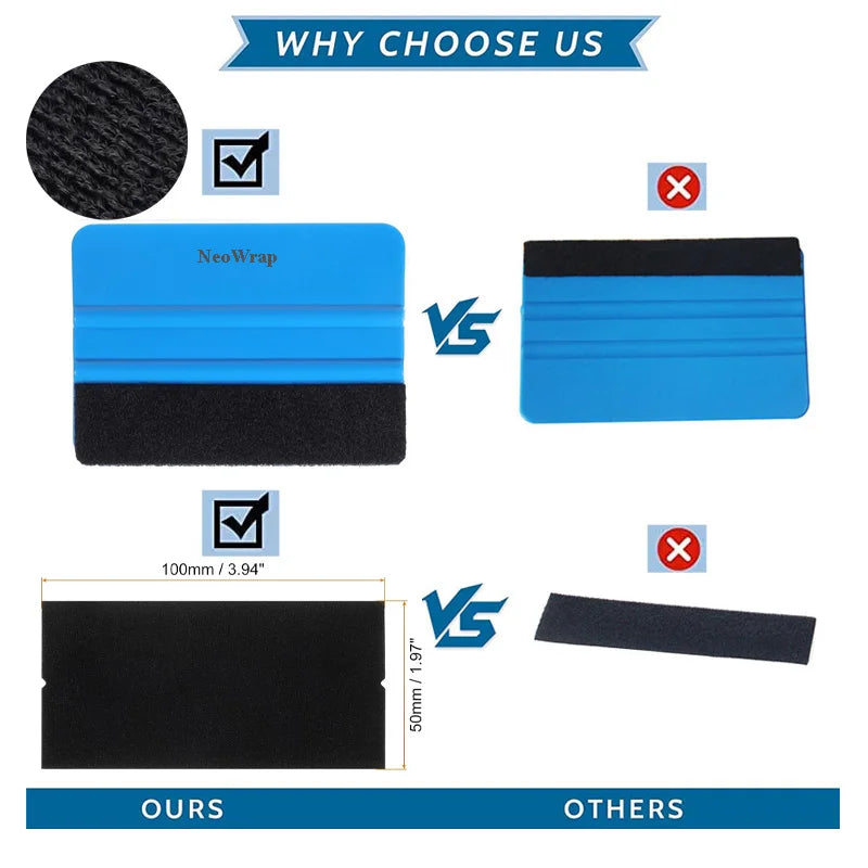 Car Wrapping Tools Kit Vinyl Scraper Cutter Film Squeegee Vinyl Spatulas Wrap Foil Tool Window Tinting Tools Car Accessories