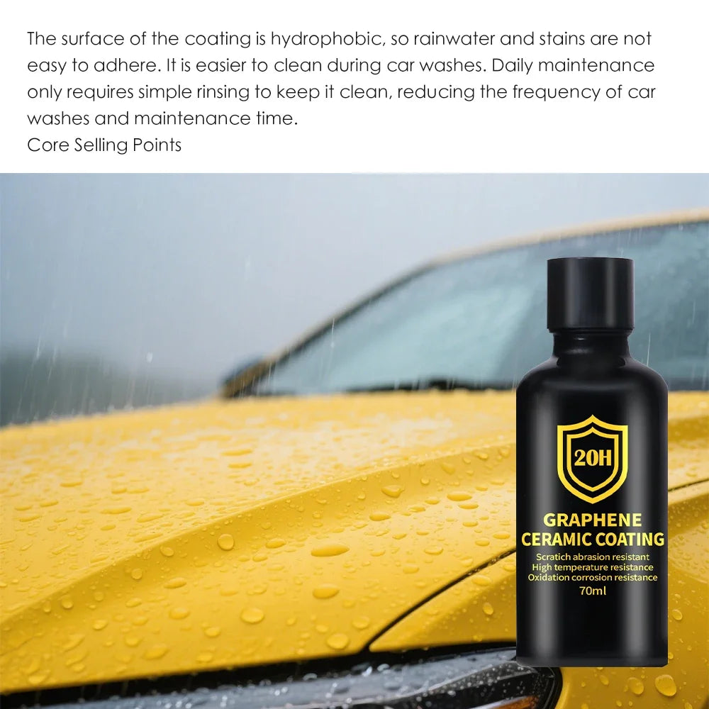 Graphene Ceramic Coating 20H with Self Healing and UV Track Technology Car Detailing Professionals 10+ Years of Protection