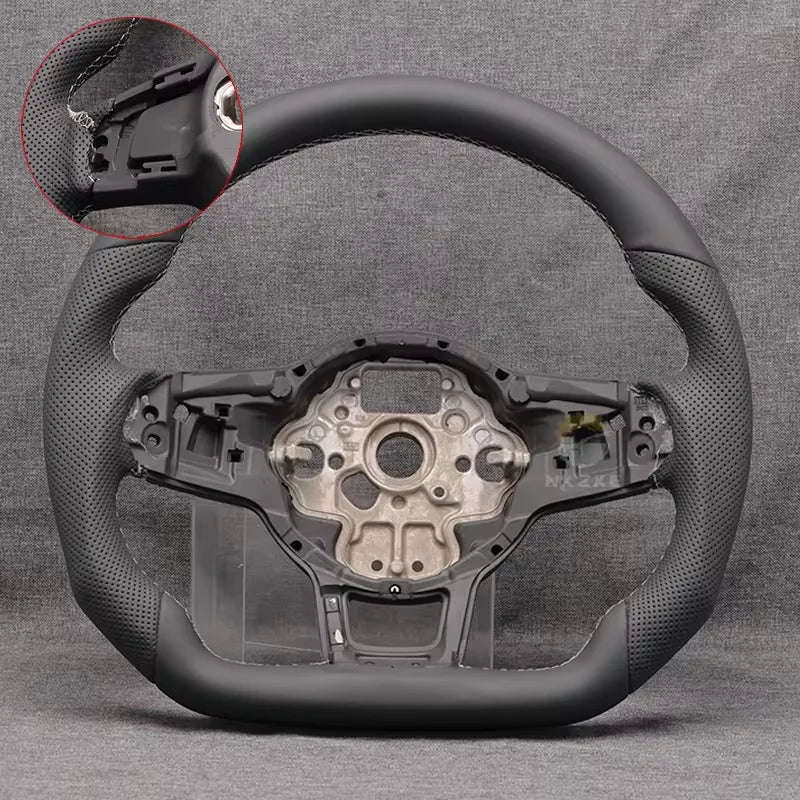 Steering Wheel For Golf 7 7.5 GTI MK7, Equipped With Shift Paddles And Buttons, Black Frame, Car Accessories
