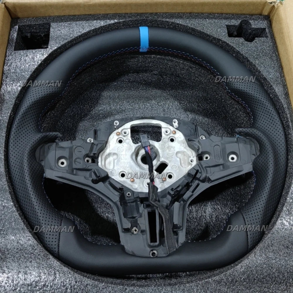 Full Leather Steering Wheel for BMW G30 G20 X3M X5M G01 G02 G05 G06 F90 F91 F92  G15 G16 G31 G29 G21 G28 G80 F40 F44 F82 M2 M3