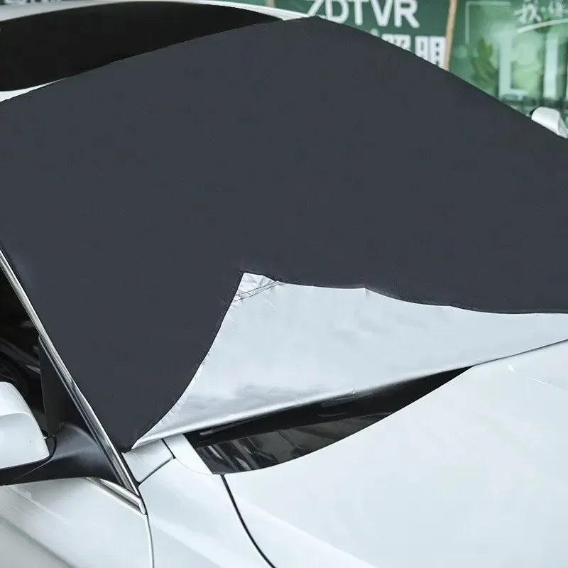 Magnetic Car Front Windscreen Cover Automobile Sunshade Cover Car Windshield Snow Sun Shade Waterproof Car Cover 210 120cm