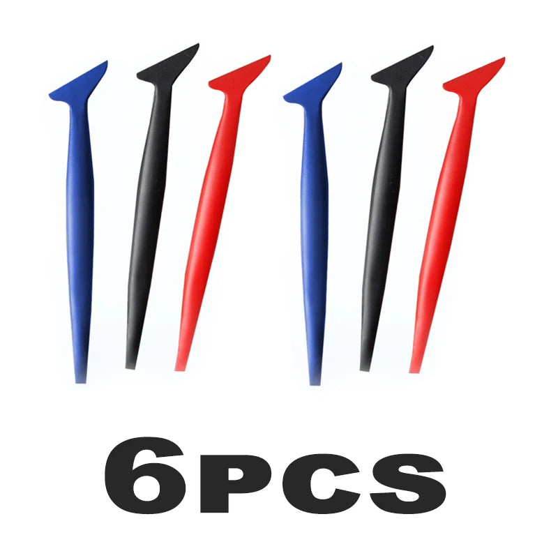 Car Micro Squeegee Curves Slot Tint Tool Set Car Stickers Wrap Vinyl Tools Auto Wrapping Film Installing Scraper Gasket Squeegee