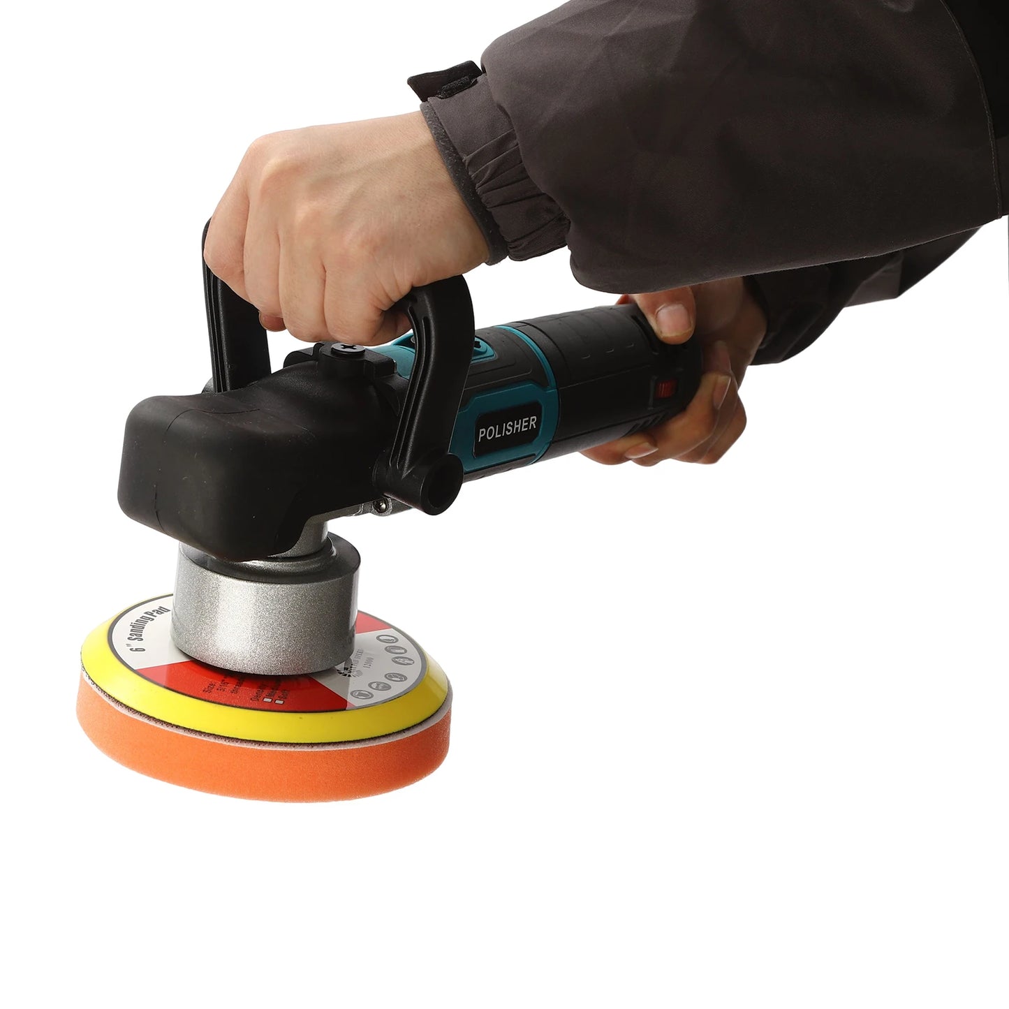 Electric Polisher Eccentric Polishing Machine 2000-4500RPM for Waxing and Polishing Cars, Headlights and Furniture
