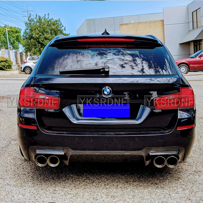 SPOILER CAP For BMW 5 F11 535i Msport 2010-2017 ABS Plastic Car Wing Rear Roof Spoiler for BMW 5 series Touring (F11) M Sport