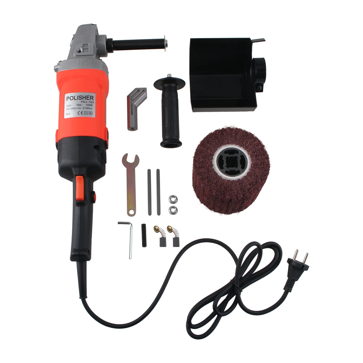 Grinding Machine Satin Polisher 220V 1400W Electric Wire Drawing Burnishing Polishing Machine For Metal Steel Wood Polishing