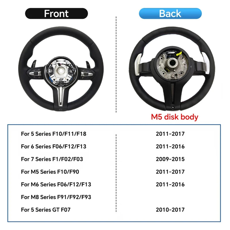 Leather Interior Steering Wheel Fit For BMW F10 F20 F30 F32 F36 F80 F82 M3 M5 E90 E87 E84 E70 Sport Steering Wheel Car Accessory