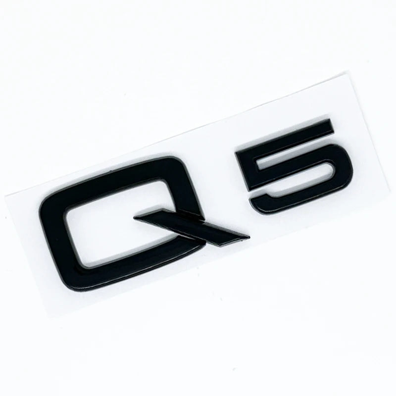 3d ABS Chrome Letters Numbers Car Rear Trunk Boot Emblem Sticker Badge For Q2 Q3 Q4 Q5 Q6 Q7 Q8 TDI TFSI Car Styling Accessories