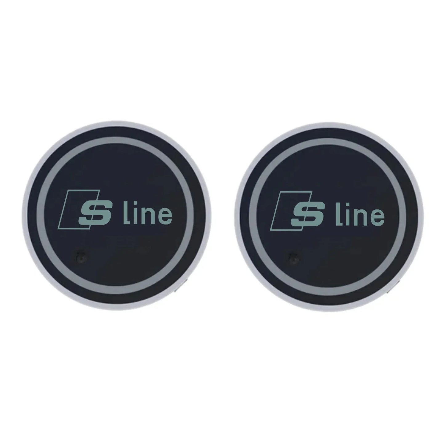 7 Color LED Car Cup Holder Light Luminous Coaster Water Cup Pad For Audi Sline A3 A4 A5 A6 A7 A8 Q3 Q5 Q7 S3 S4 S5 S6 S7 B6 B7