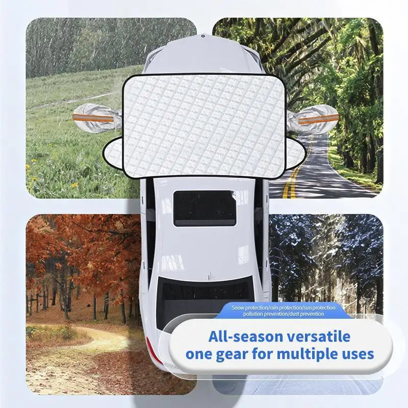 Sunshade Cover Car Windshield Snow Sun Shade Waterproof Protector Automobile Magnetic Cover Car Front Windscreen Cover