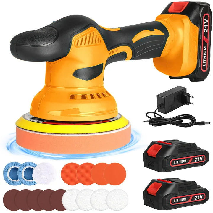 8 Gears 380W Cordless Car Polisher 12V Lithium Electric Polishing Waxing Machine For Repairing Scratches Wireless Sander Polish