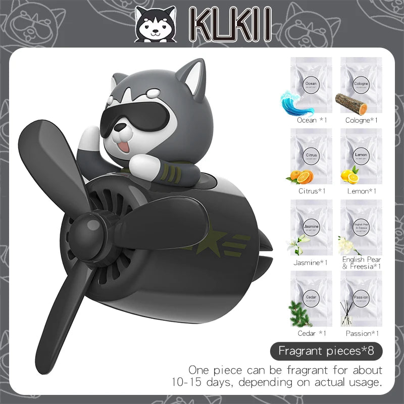 Bear pilot car air freshener flavor dog vent perfume diffuser fragrance scent  auto deroration acccessories aromatherapy auto