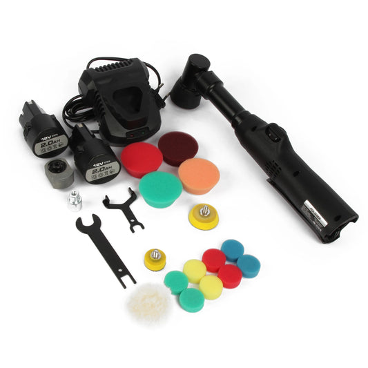 Portable Car Polishing Machine  Electric Auto Polisher Handheld Rechargeable Car Polishing and Waxing Machine Kit