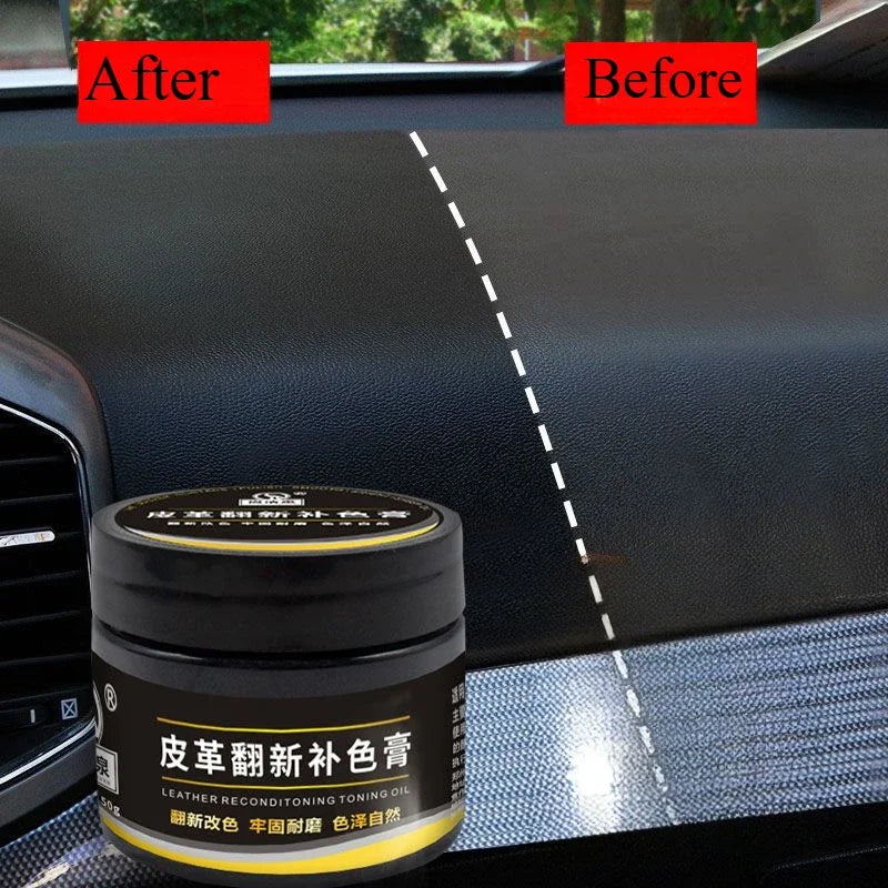 50ml Car Care Liquid Leather Repair Kit Auto Complementary Color Paste Car Seat Sofa Scratch Cracks Paint Care Cleaner 12 Colors